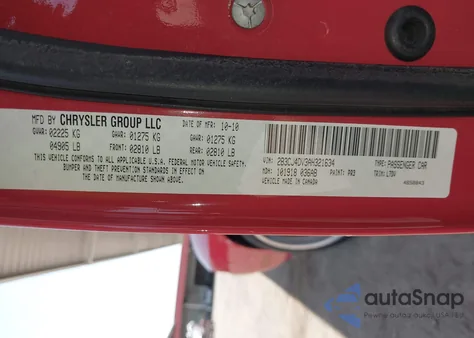 2010 Dodge Challenger Se z USA, uszkodzony, nr VIN 2B3CJ4DV3AH321634